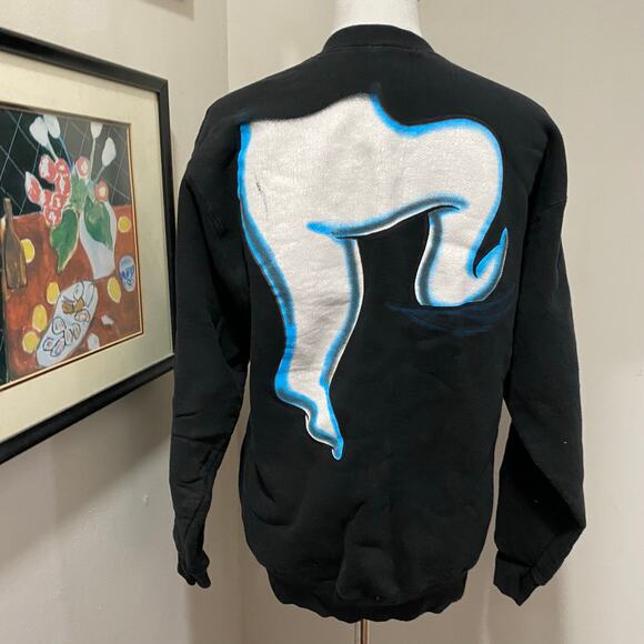 MAZE Halloween Sweatshirt Size Large Pullover with Front and Back Graphic - Picture 2 of 9